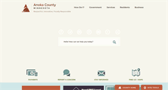 Desktop Screenshot of anokacounty.us